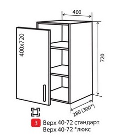 В3 Тумба 1Д 40 верх